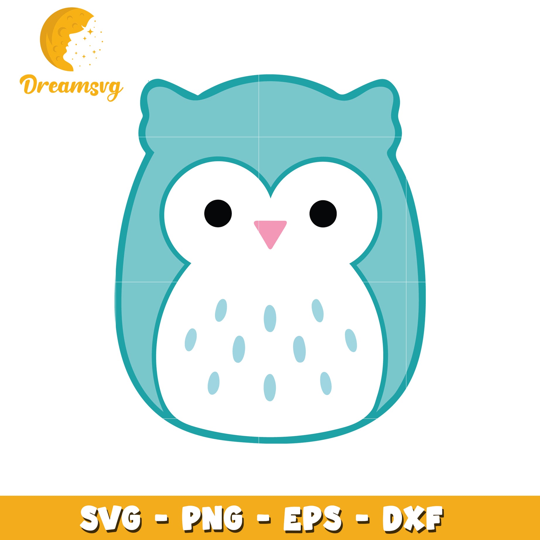 Cute Owl SVG PNG EPS DXF Files