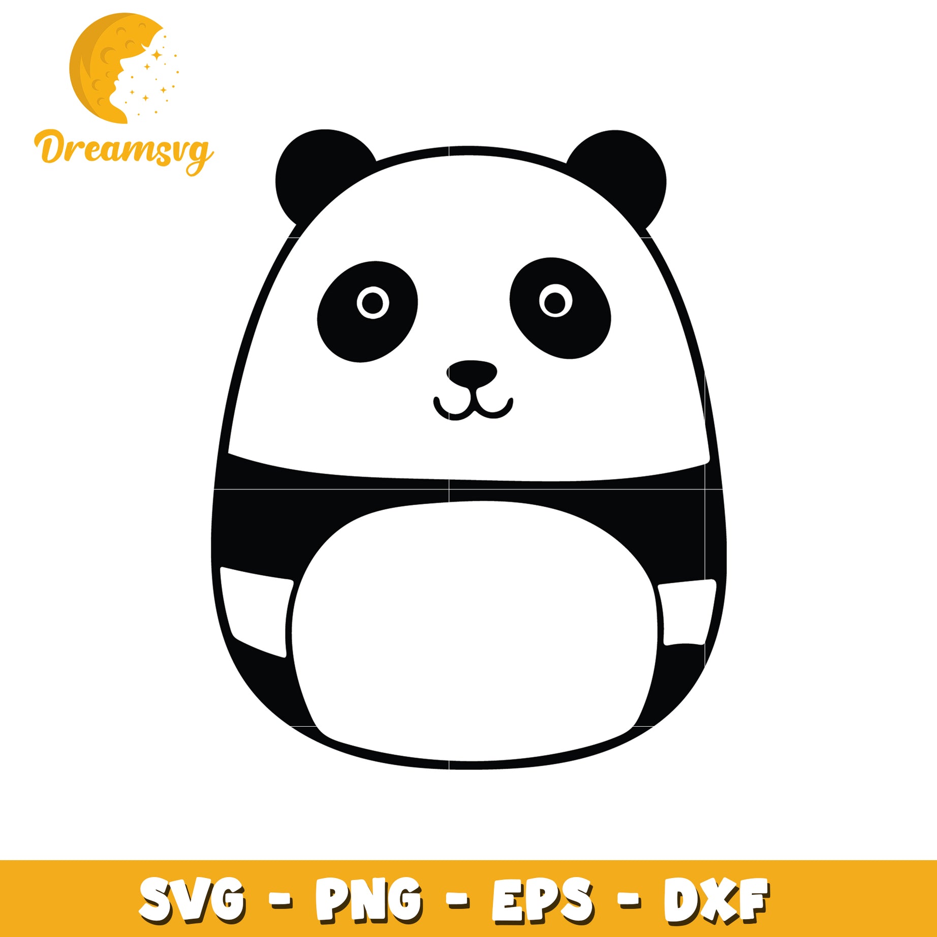 Cute Panda SVG Cut File