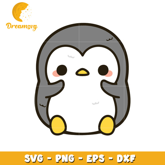 Cute Penguin SVG PNG EPS DXF Files