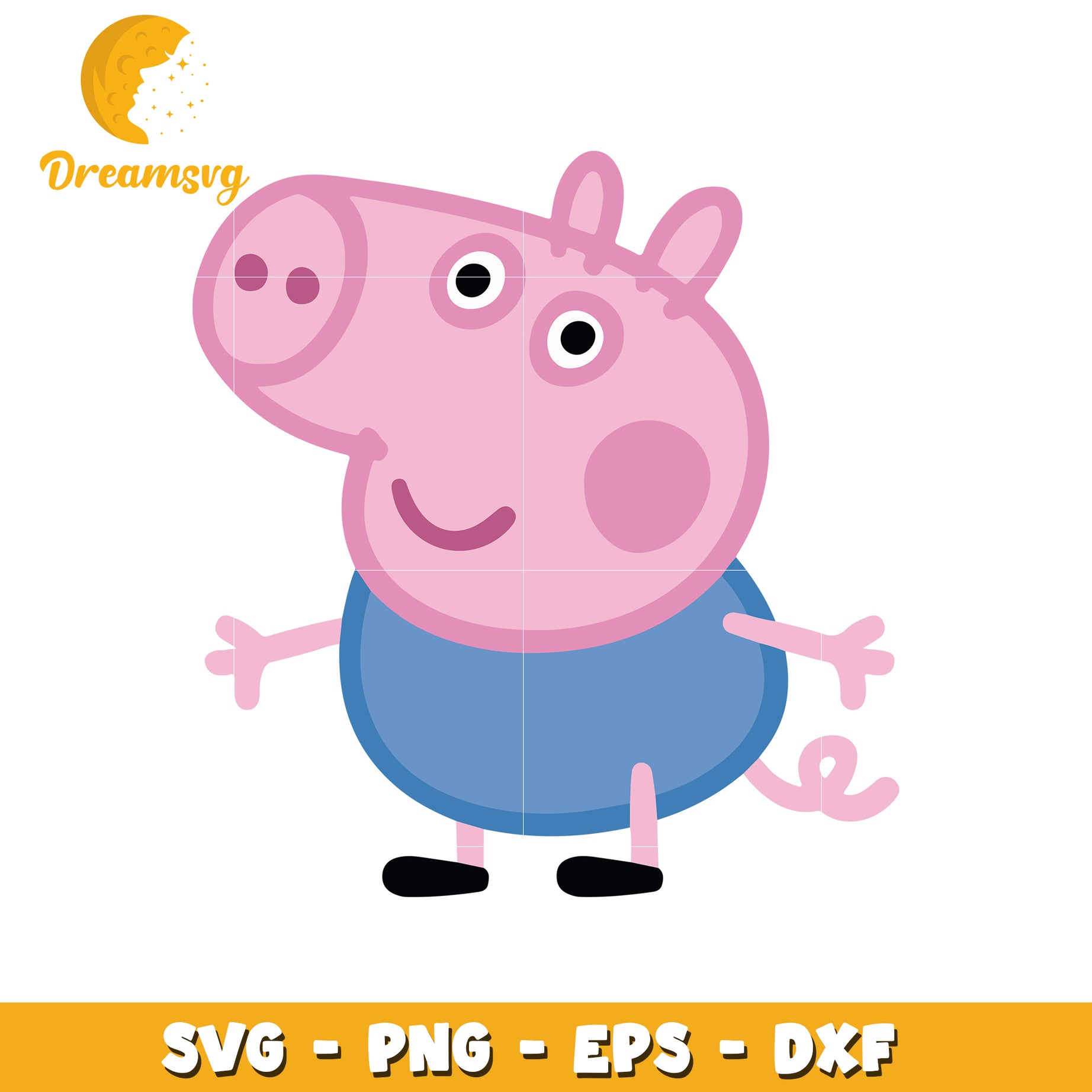 Cute Peppa Pig SVG Clipart for Kids Crafts and Decor