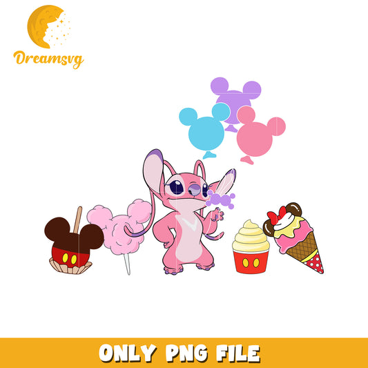 Cute Pink Cartoon Character PNG, Fun Food Icons for Kids, Download