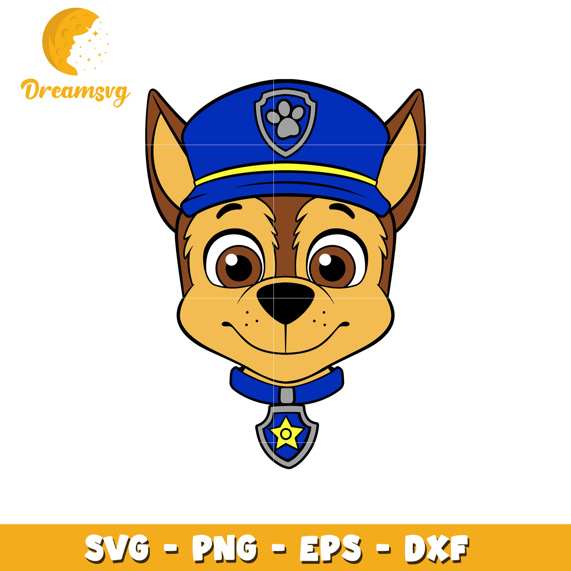 Cute Police Dog SVG Clipart for Kids Crafting and Designs