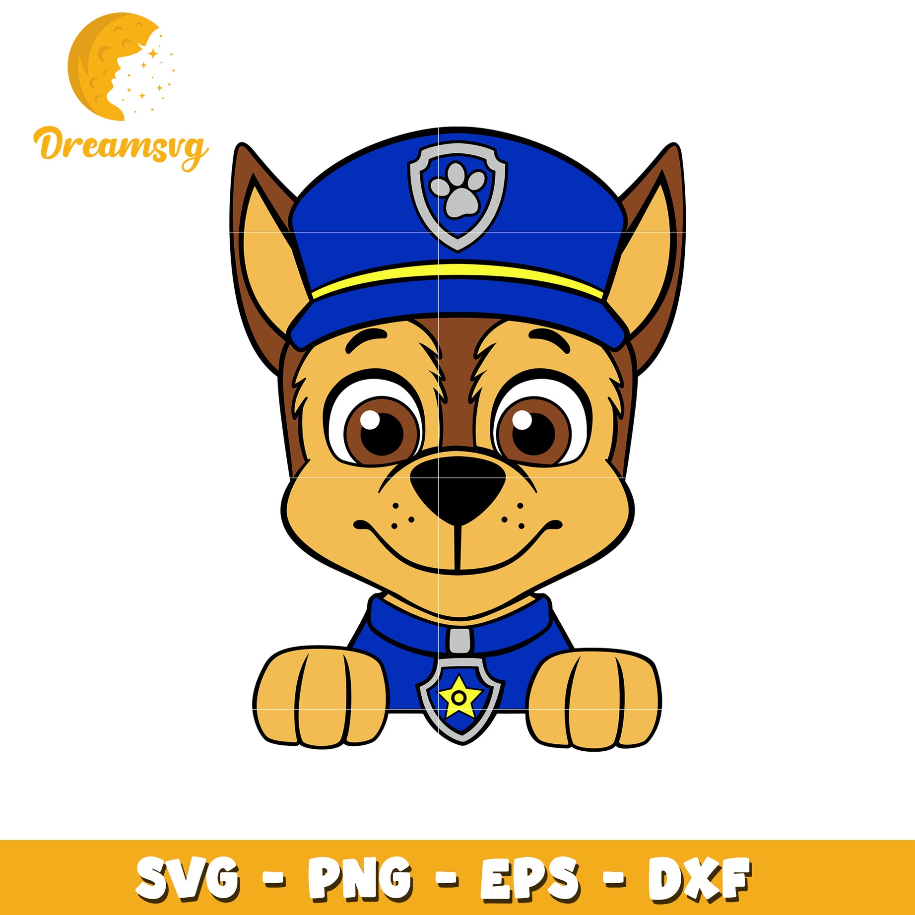 Cute Police Dog SVG File for Crafting and DIY Projects Online