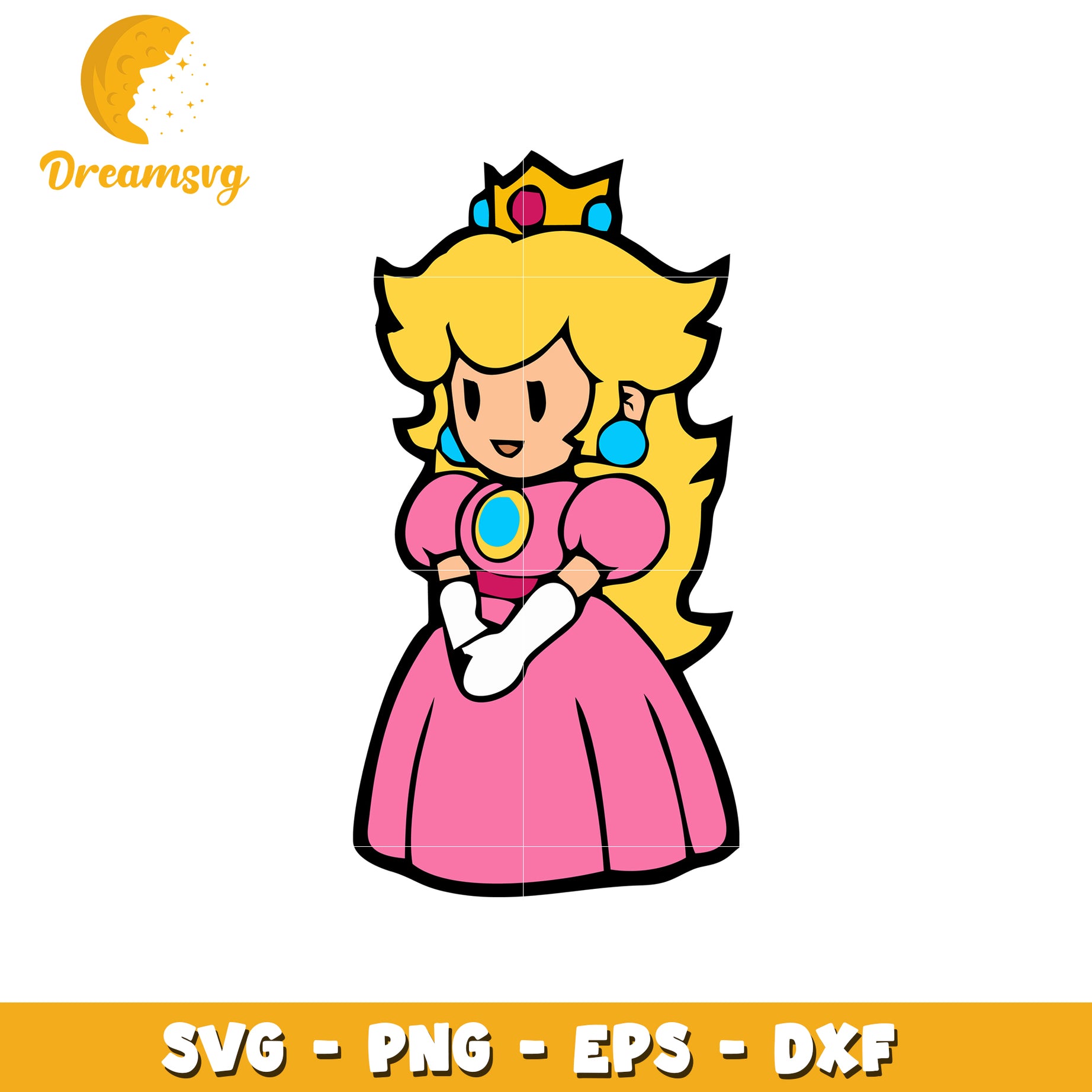 Cute Princess Character SVG Graphic for Crafts and Designs