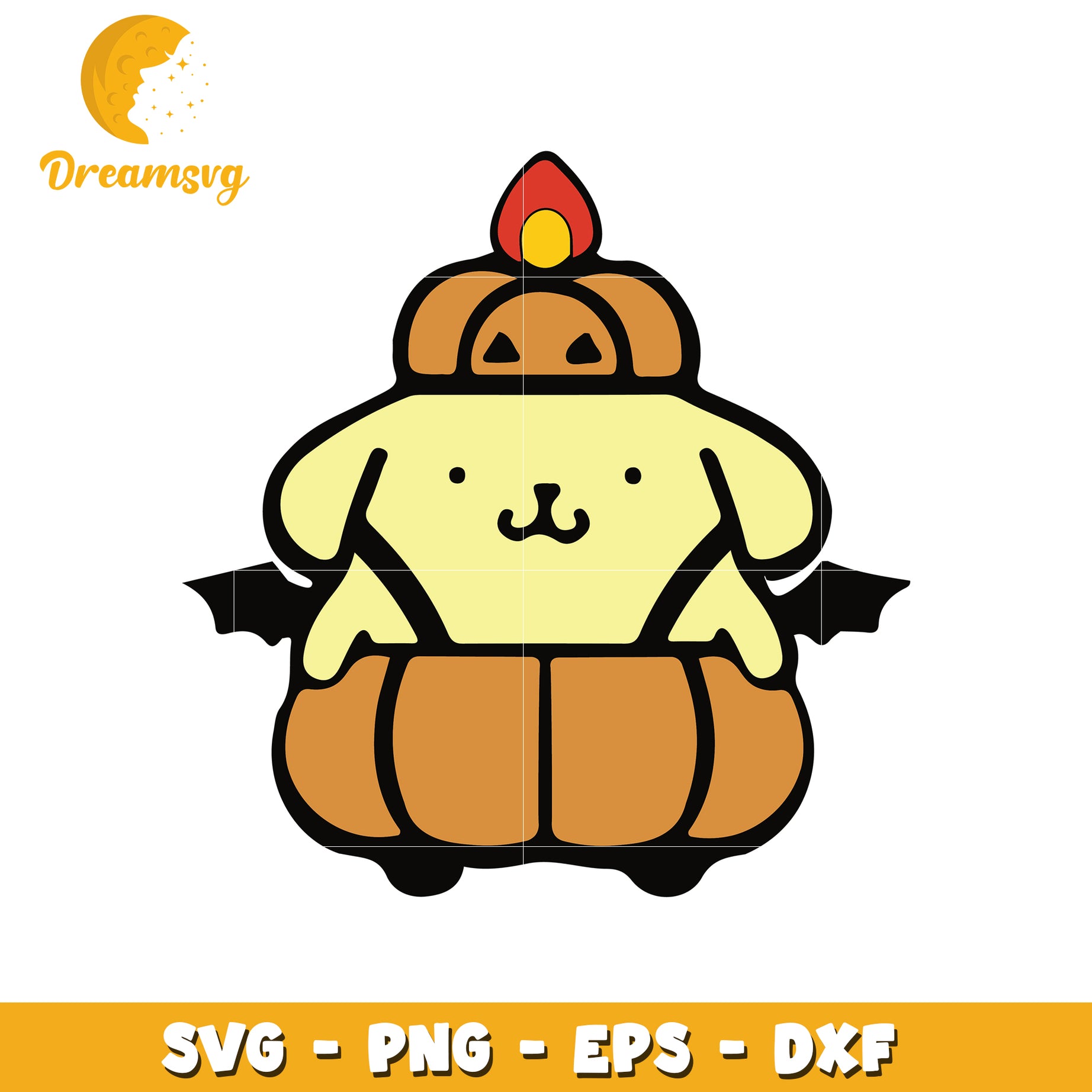 Cute Puppy Pumpkin Halloween SVG