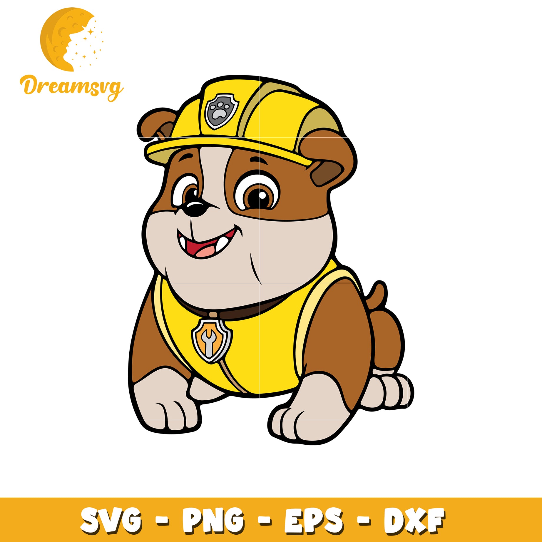 Cute Puppy SVG File Paw Patrol Character for Crafts