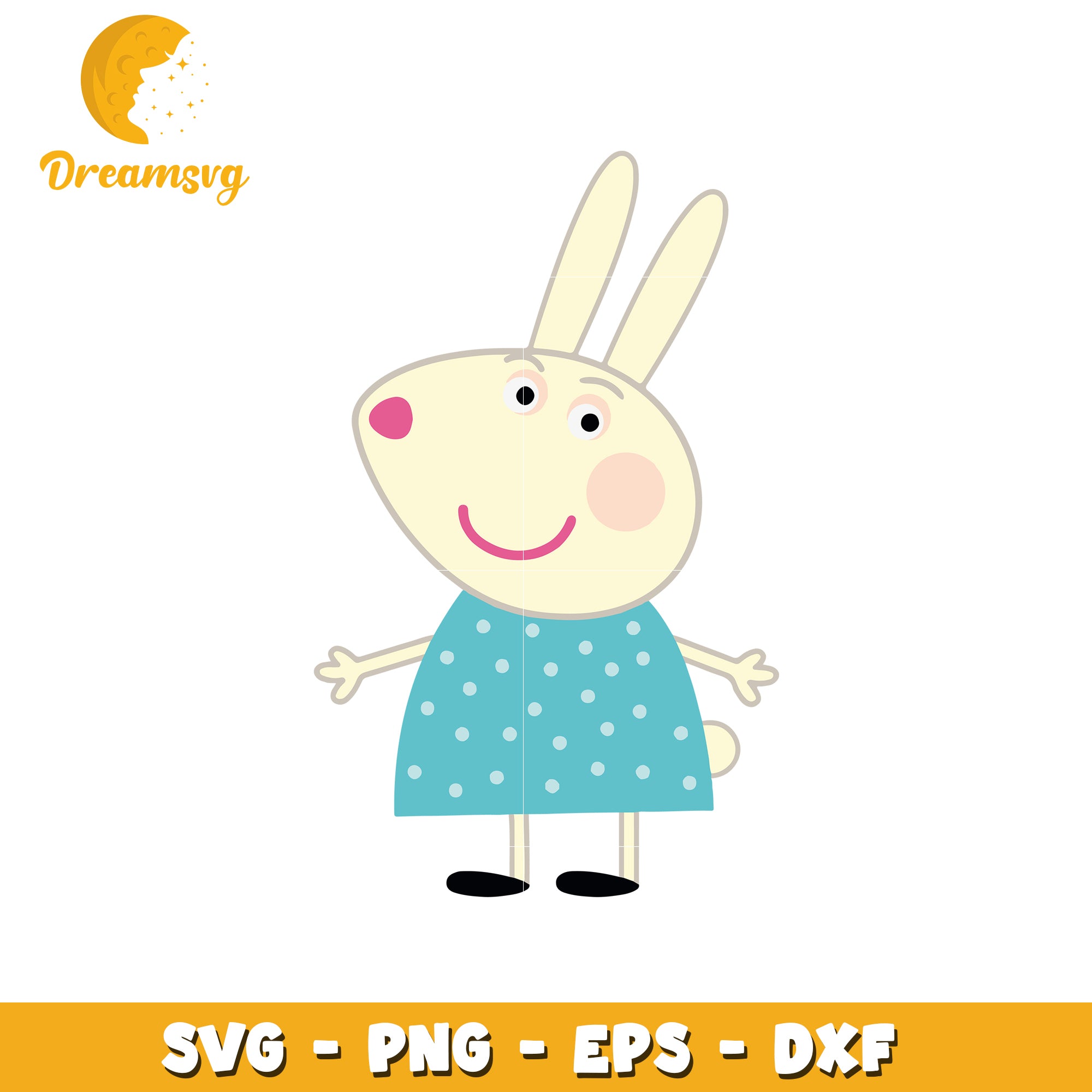 Cute Rabbit SVG PNG EPS DXF Download