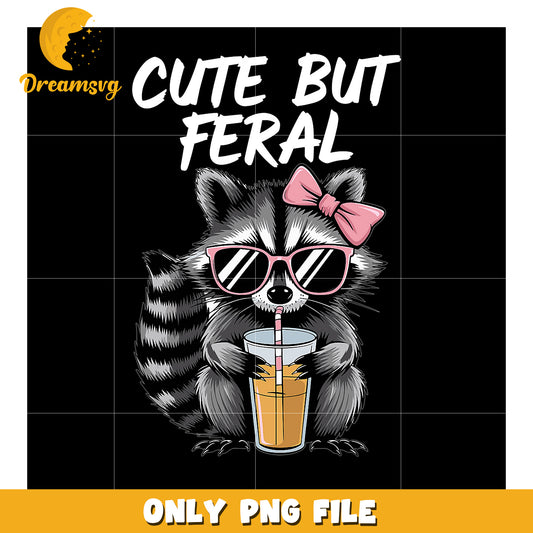 Cute Raccoon PNG Feral but Adorable