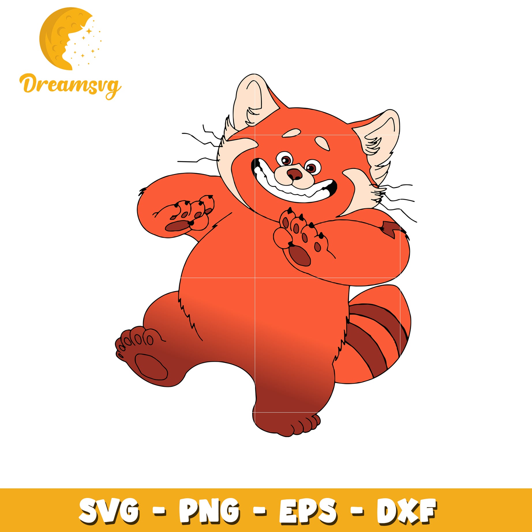 Cute Red Panda SVG Clipart for Crafting and Design
