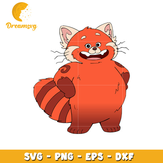 Cute Red Panda SVG Clipart for Crafts and Designs