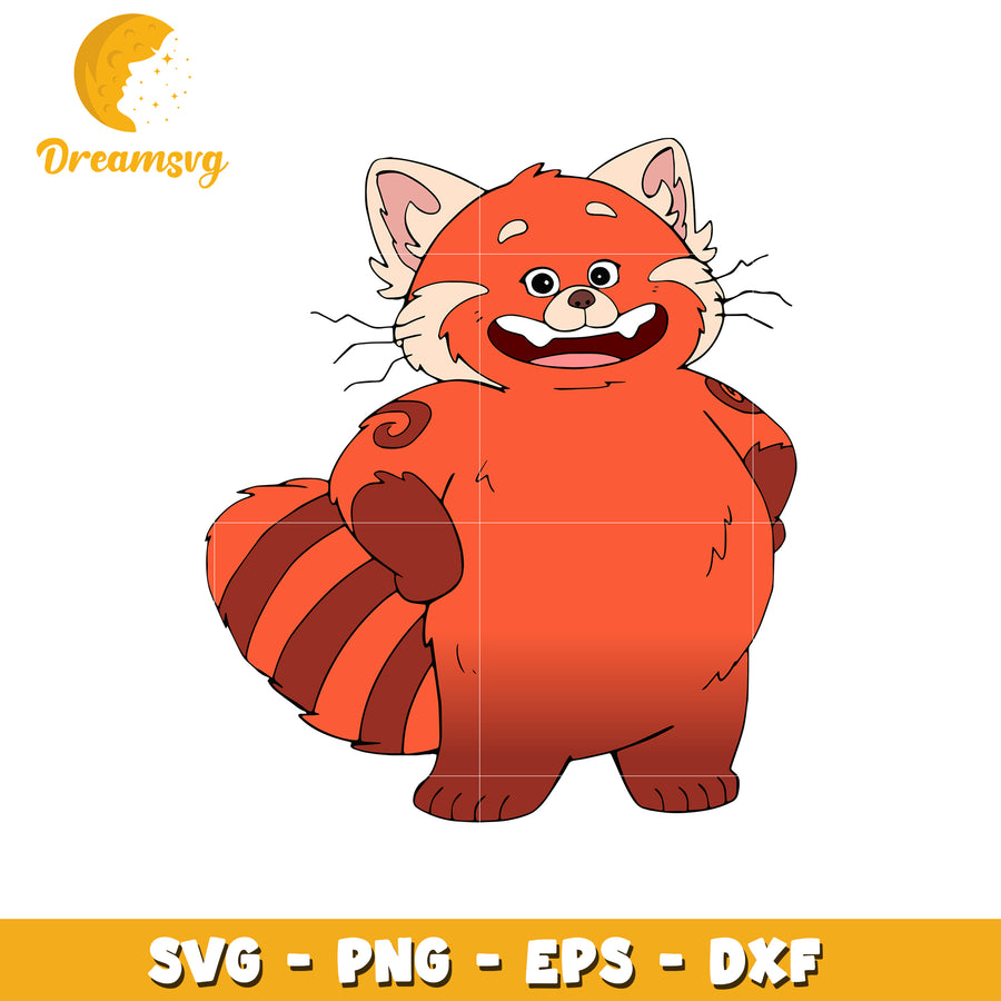 Cute Red Panda SVG Clipart for Crafts and Designs