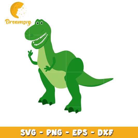 Cute Rex Dinosaur SVG Cut File