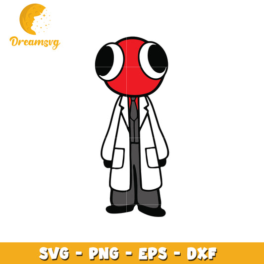 Cute Scientist SVG PNG EPS DXF Cut File