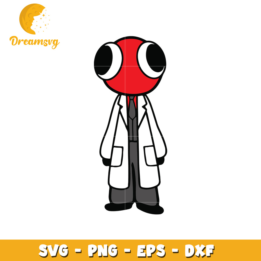 Cute Scientist SVG PNG EPS DXF Cut File