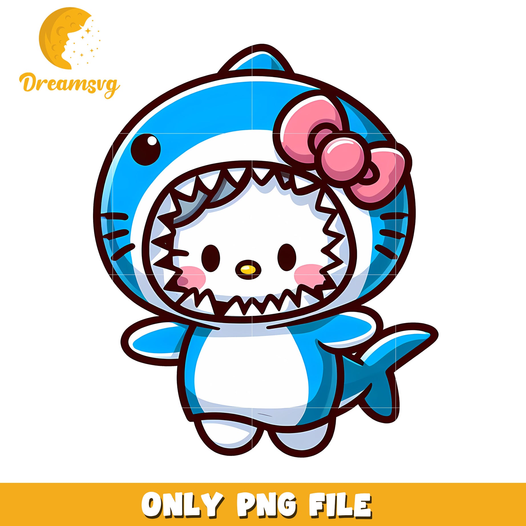 Cute Shark Character PNG File for Creative Projects Online