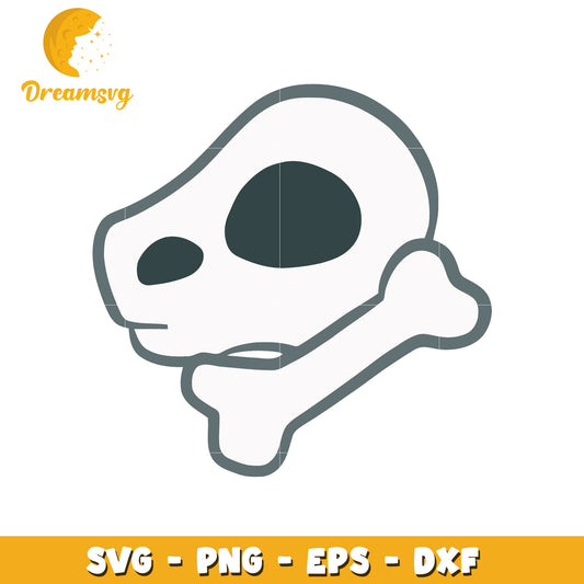 Cute Skull Bone SVG PNG EPS DXF