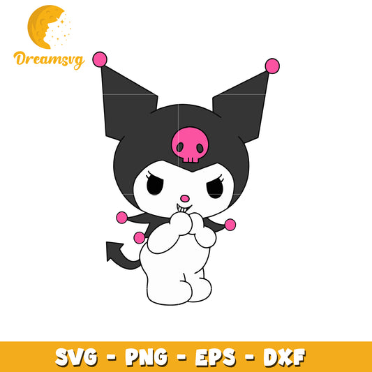 Cute Skull Character SVG Design for Crafting