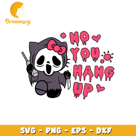 Cute Skull Panda No You Hang Up SVG Design for Fun Crafts