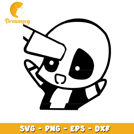 Cute Skull SVG PNG EPS DXF Files