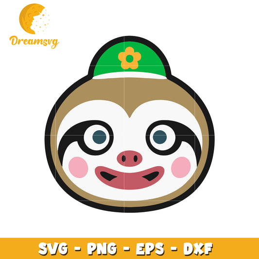 Cute Sloth SVG PNG EPS DXF