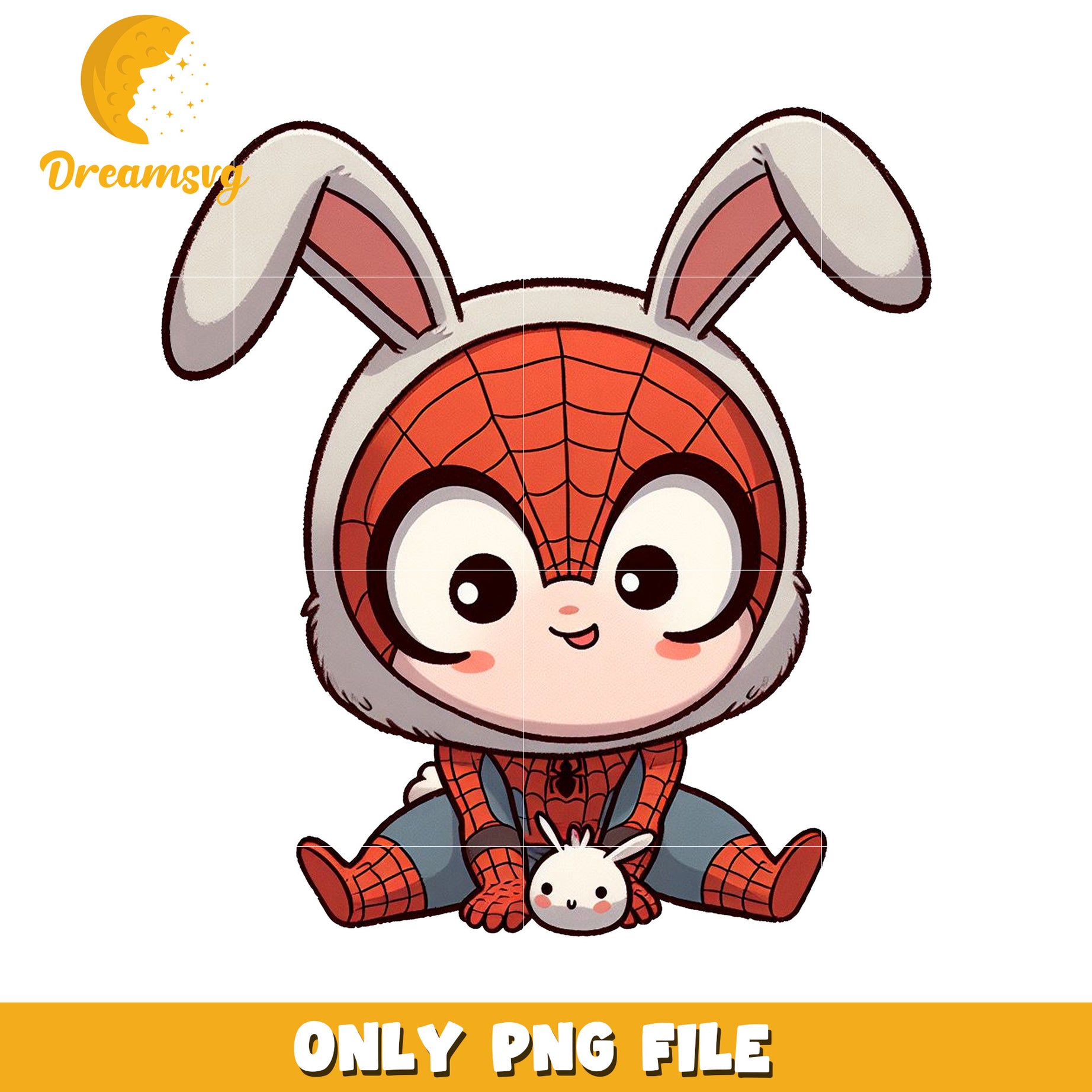 Cute Spider-Bunny PNG Image