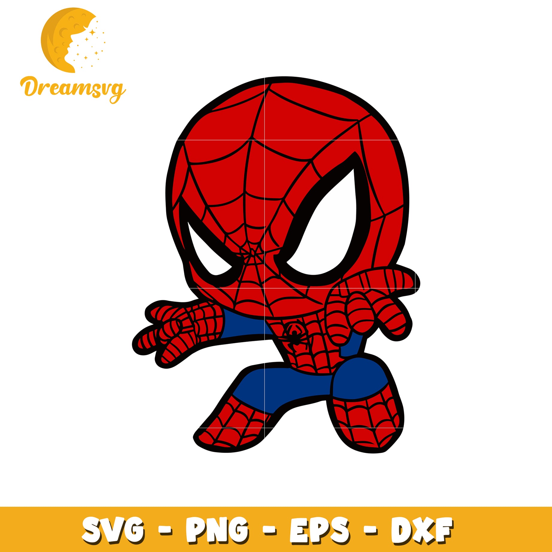 Cute Spider-Man PNG, SVG, EPS, DXF Files