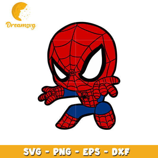 Cute Spider-Man PNG, SVG, EPS, DXF Files