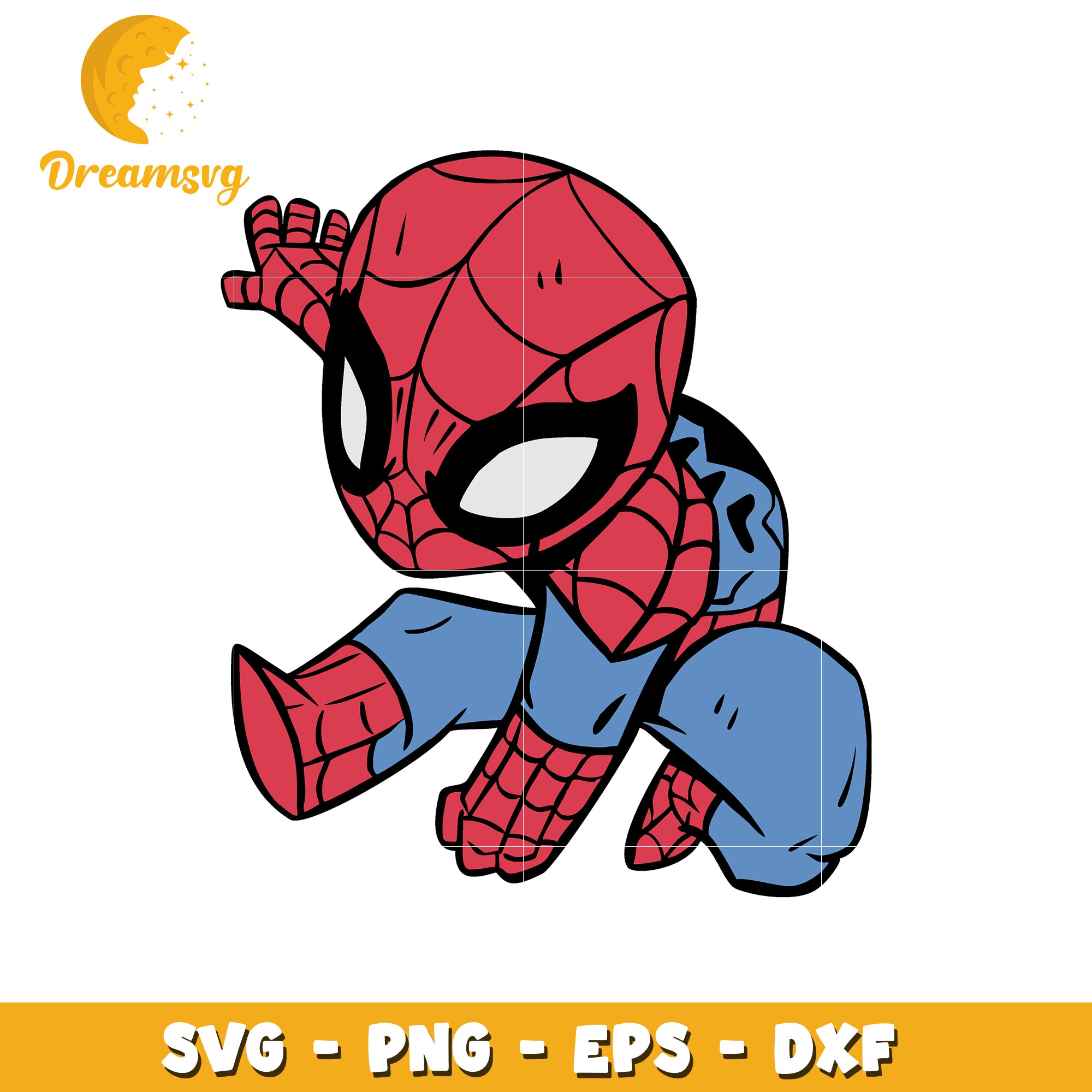Cute Spider-Man SVG Clipart for Crafting Projects Online