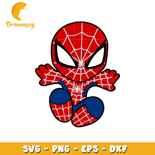 Cute Spider-Man SVG Design for Crafting Projects Online