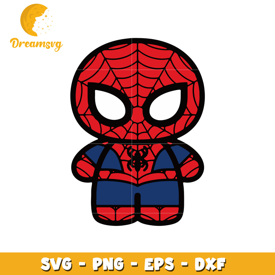 Cute Spider Hero SVG for Crafting and Design Projects