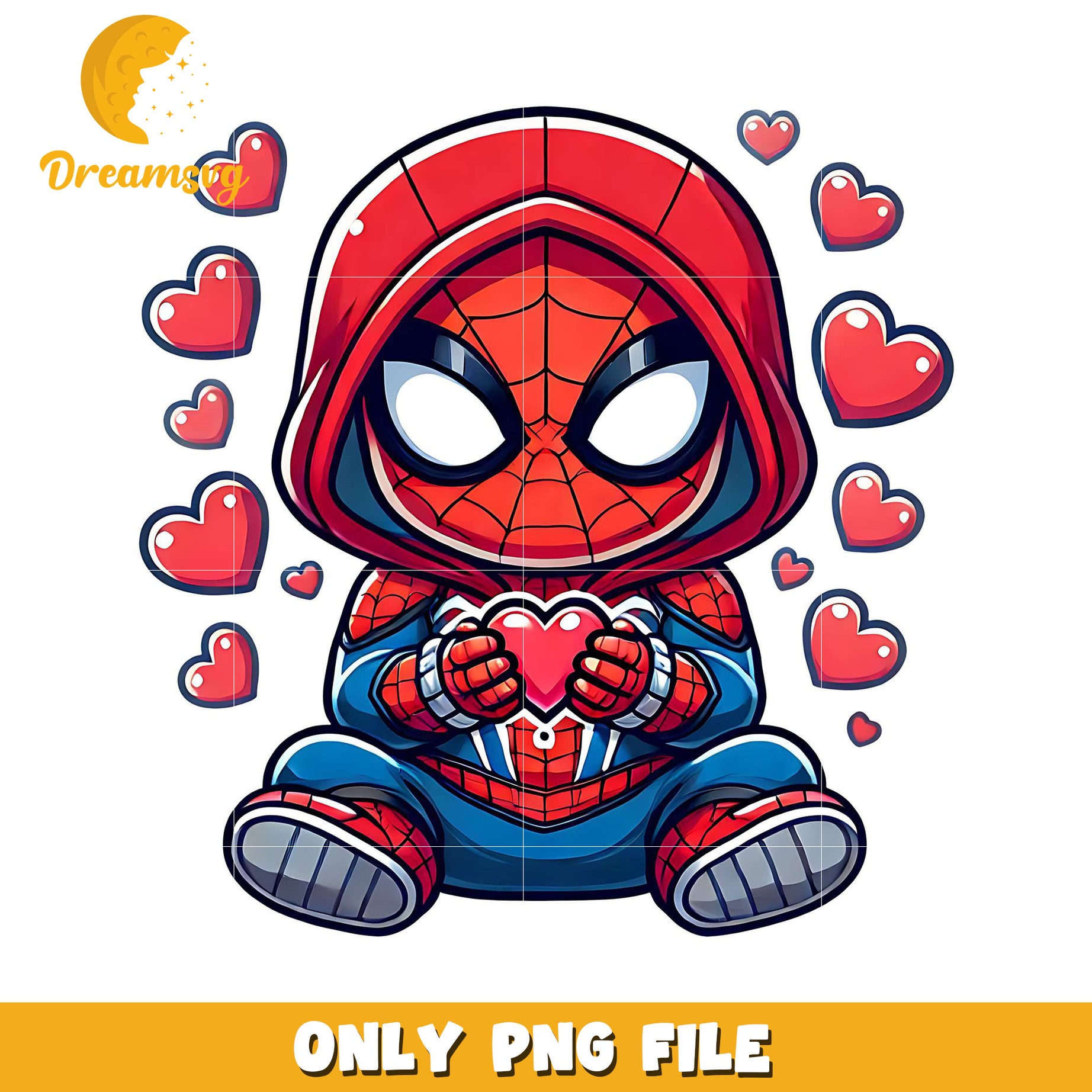 Cute SpiderMan PNG Valentines Day