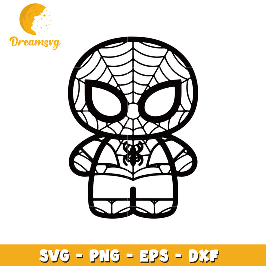 Cute SpiderMan SVG Cut File