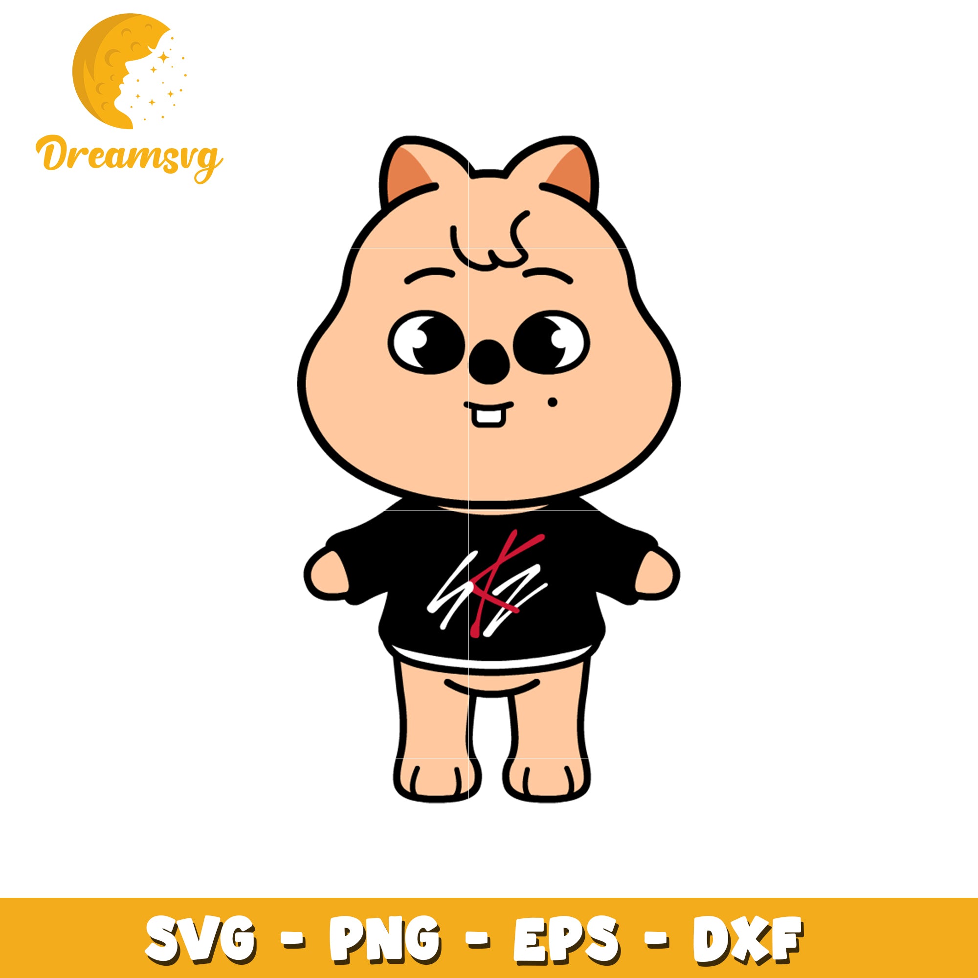 Cute Squirrel SVG PNG EPS DXF