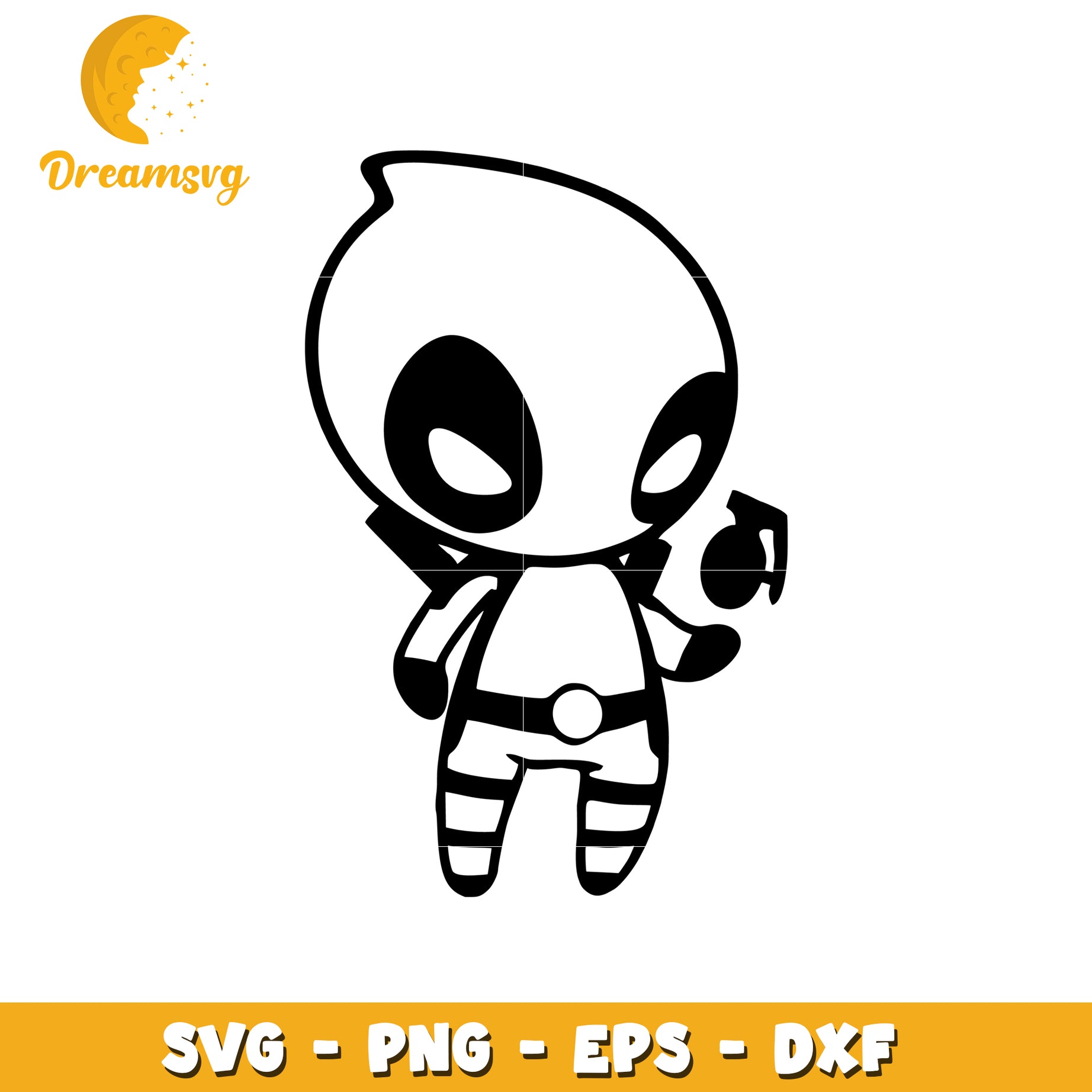 Cute Superhero SVG Clipart for Creative Projects Online