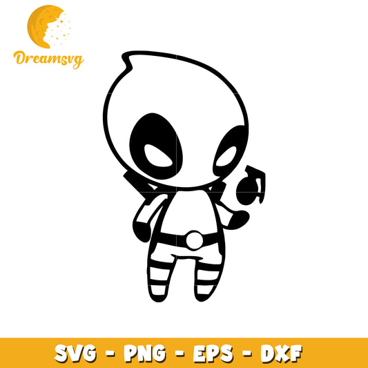 Cute Superhero SVG Clipart for Creative Projects Online