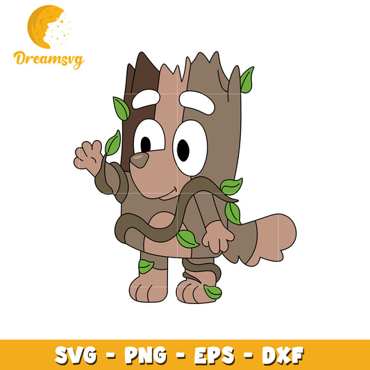 Cute Tree Dog SVG PNG EPS DXF