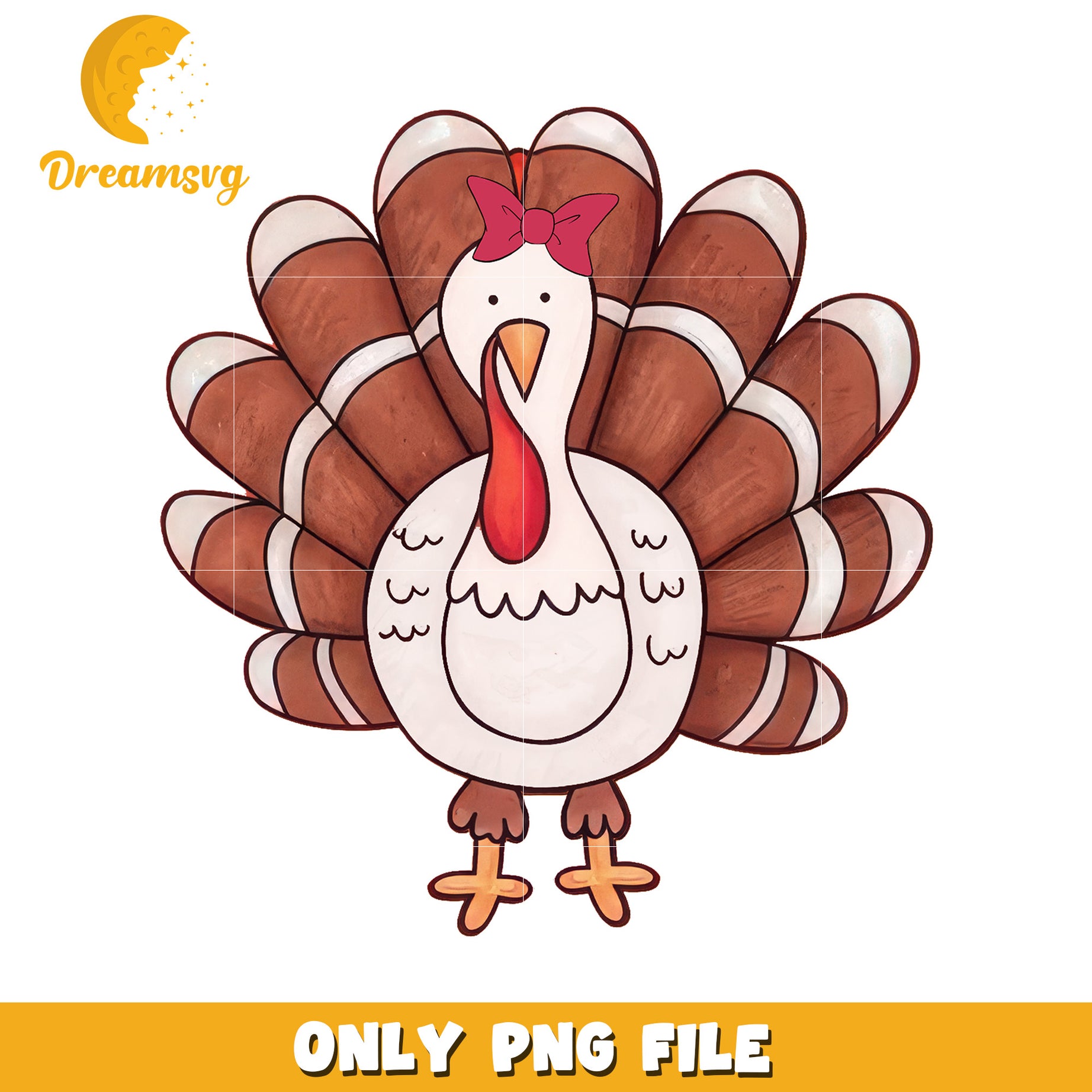 Cute Turkey PNG Thanksgiving Clipart