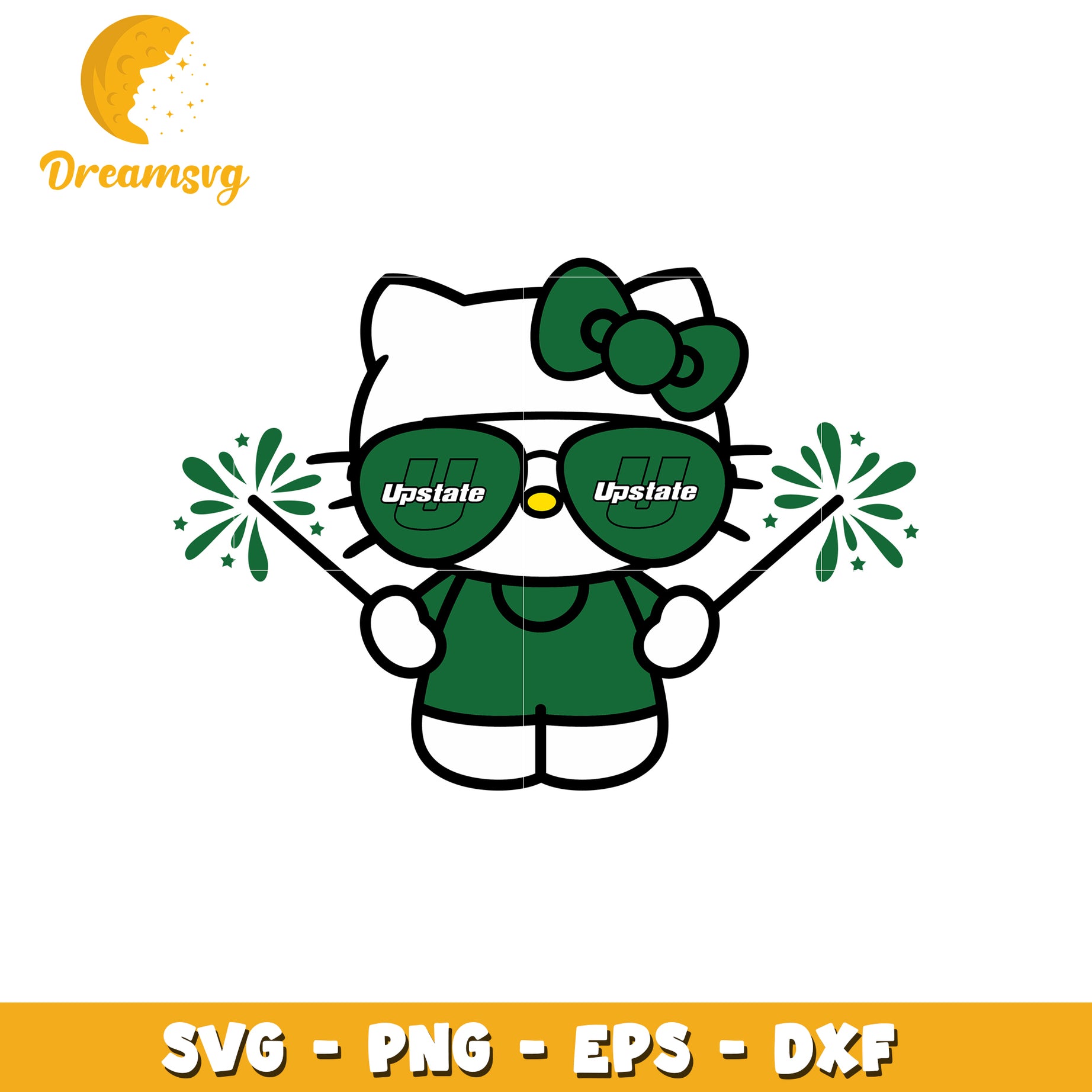 Cute Upstate Hello Kitty SVG Design for Fans