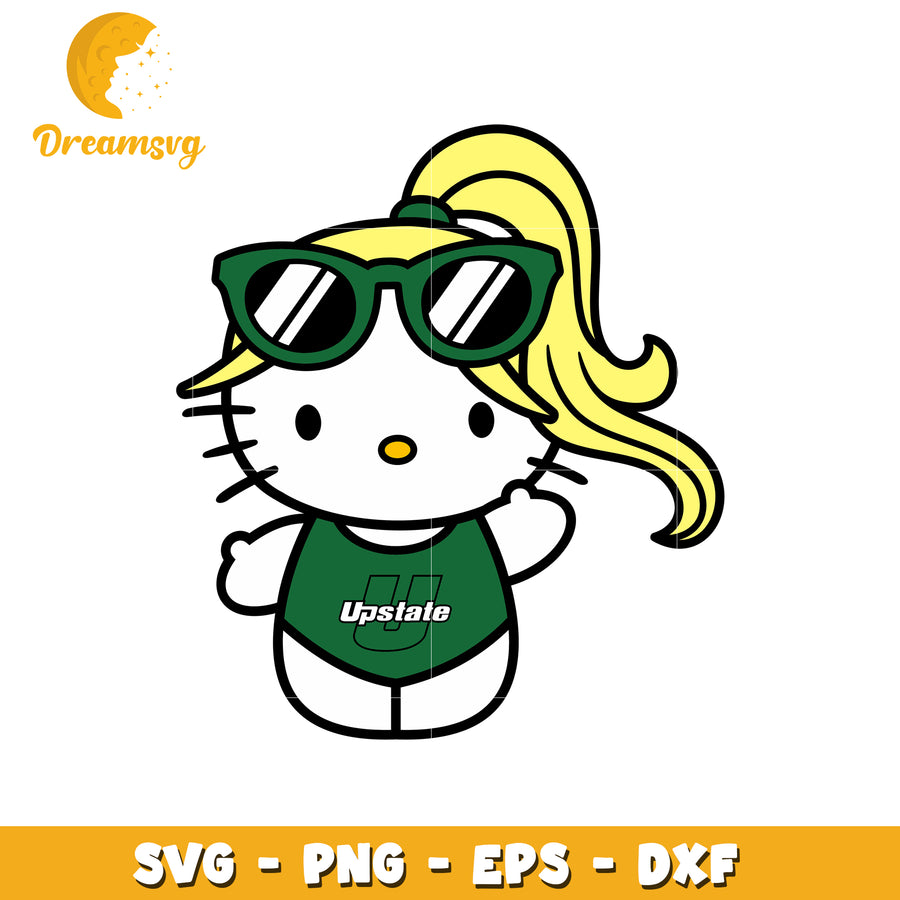 Cute Upstate SVG Design with Sunglasses Character