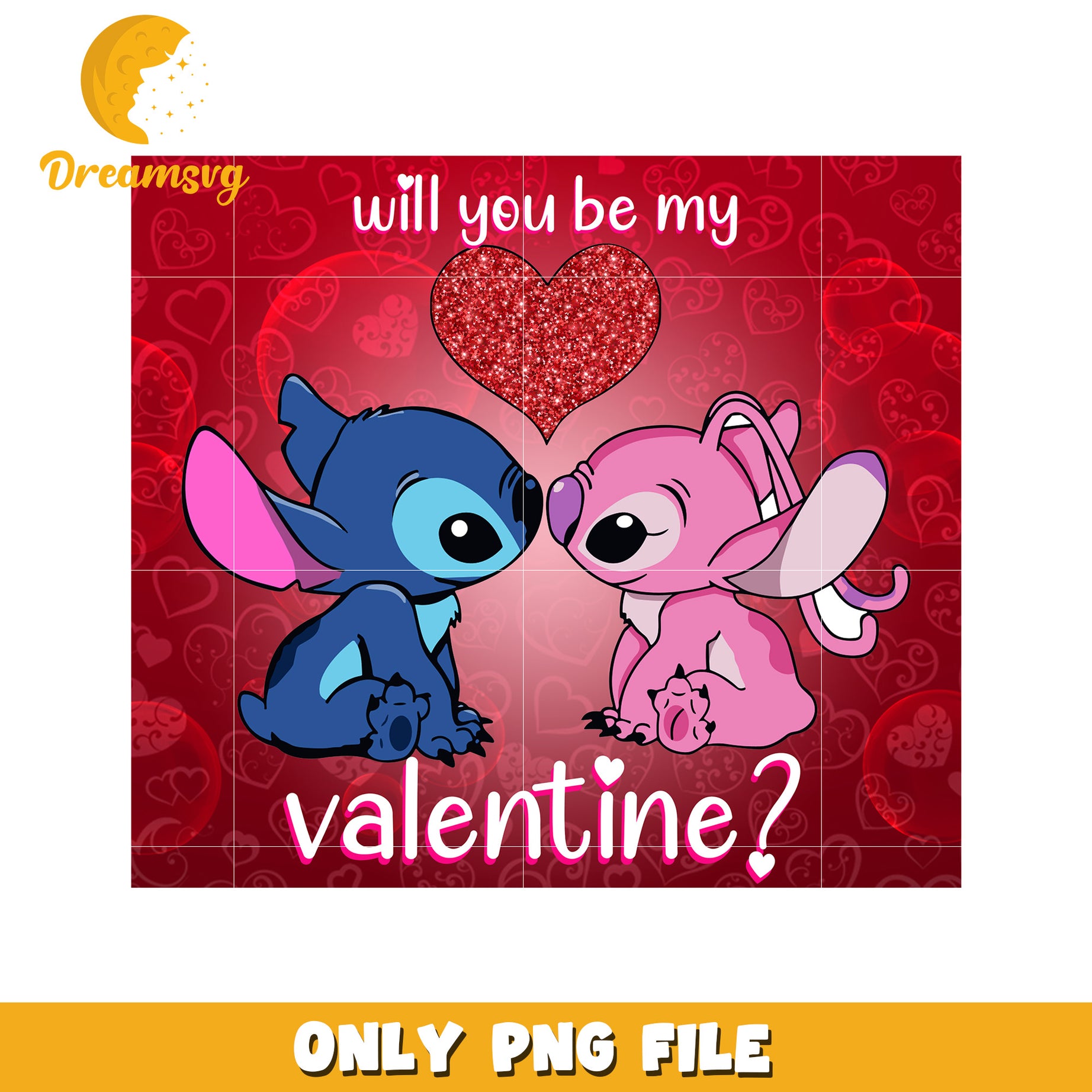 Cute Valentine PNG with Love Characters for Gifts