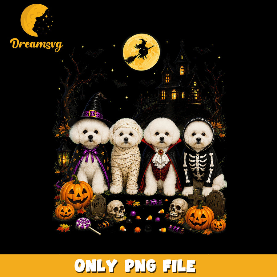 Cute Dogs PNG, Halloween Costume Design, Spooky Art PNG