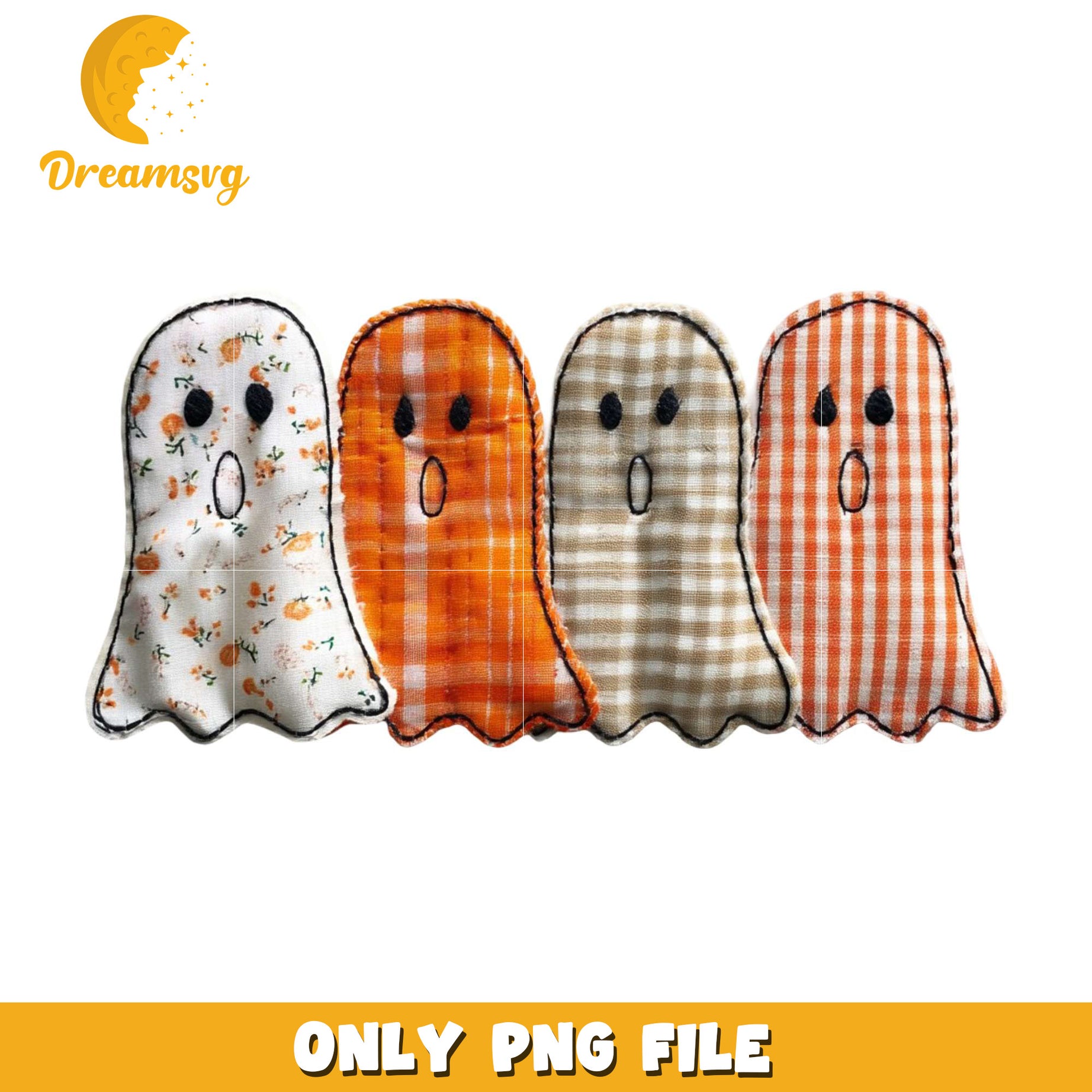 Cute and funny ghosts png, halloween era​​ png, halloween candy png