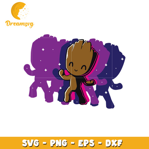 Cute baby groot dancing svg, disney characters svg, disney world svg