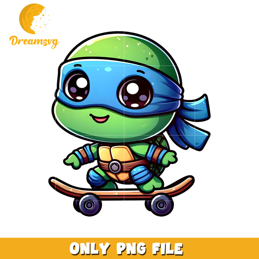 Cute chibi leonardo png, cute turtle png, teenage mutane ninja turtles png