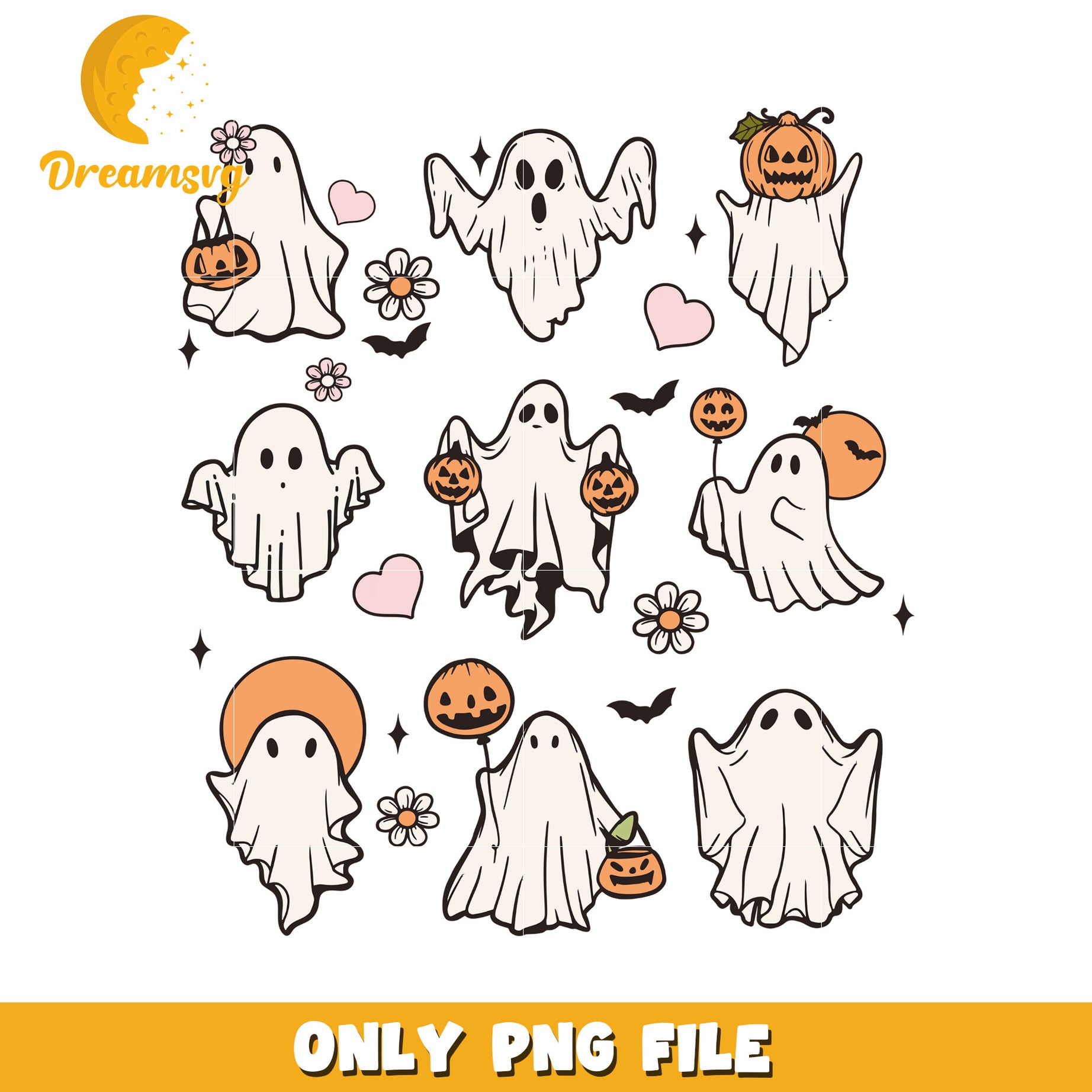 Cute ghoul halloween png, halloween png, halloween vacation png