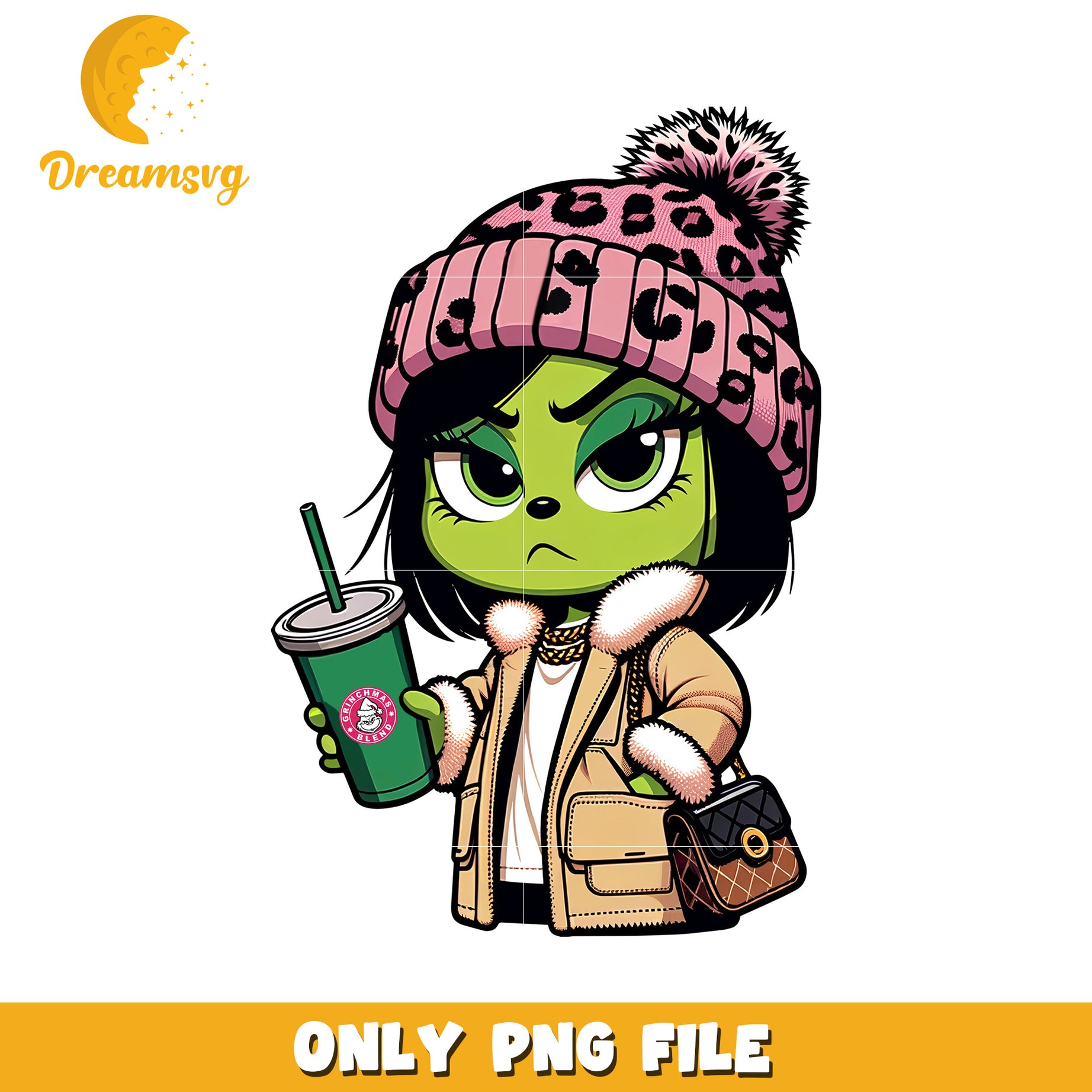 Cute girl grinch png, christmas time​ png, grinch costume png