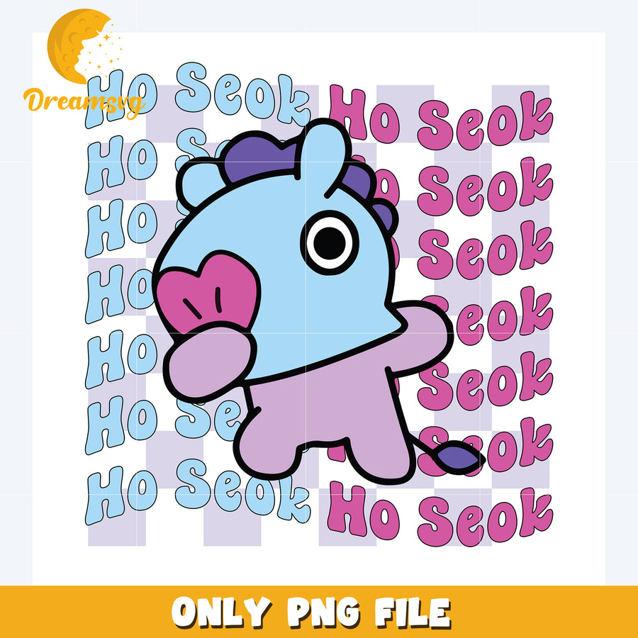 Cute ho seok png, bts bt21 png, kpop band mascot png