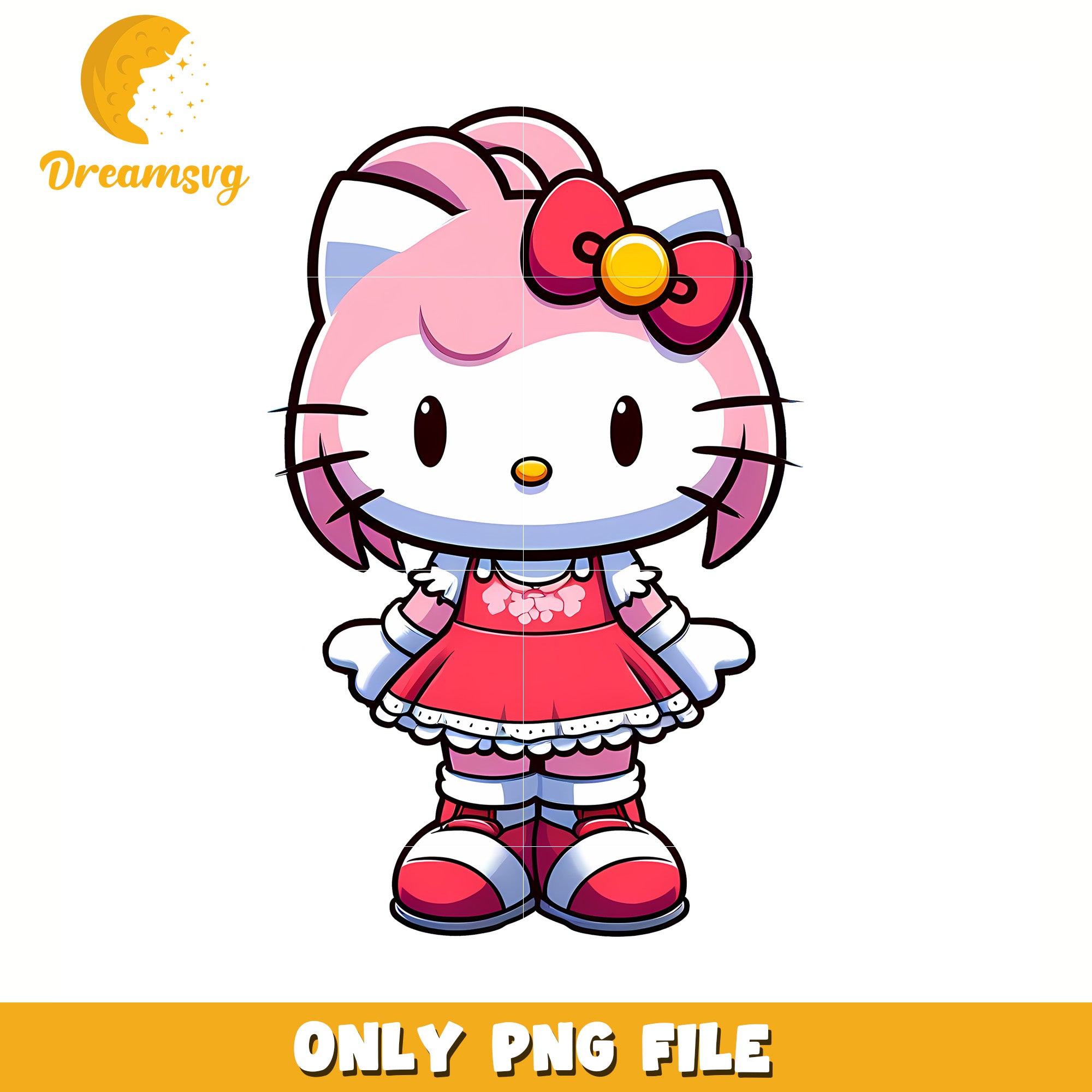 Cute kitty girl png, hello kitty adidas png, cute hello kitty png