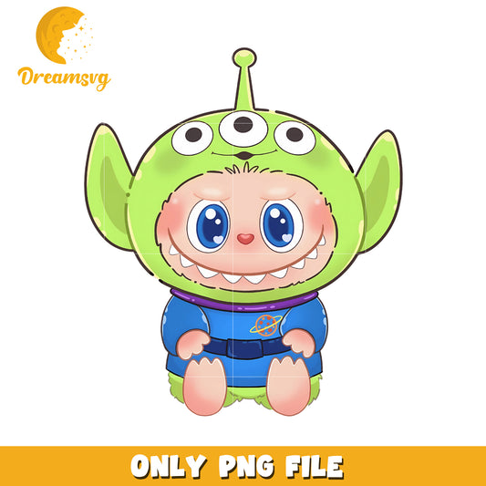 Cute labubu alien toy story design png, labubu toys png, labubu characters png