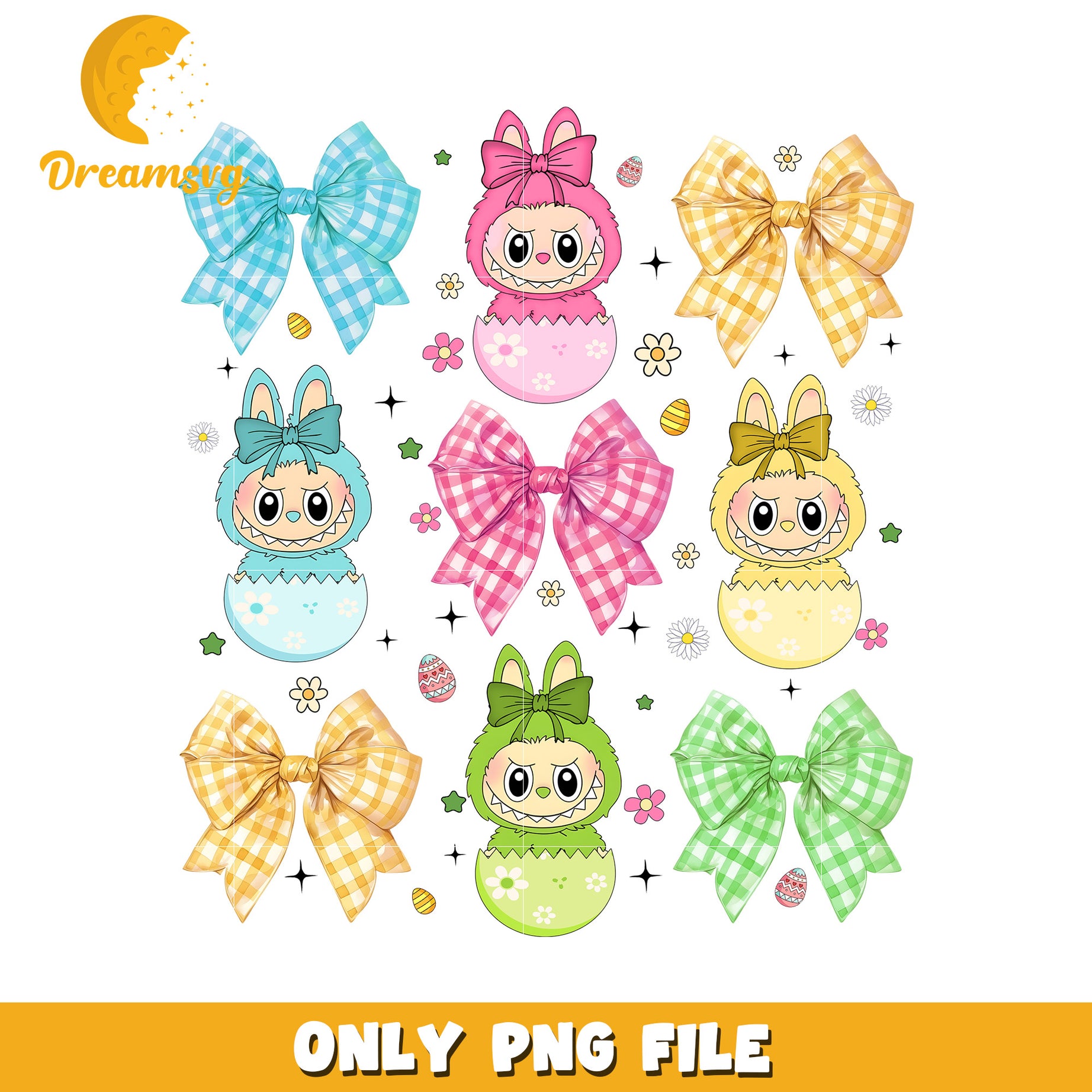 Cute labubu and bowtie design png, have a seat labubu​ png, labubu doll png